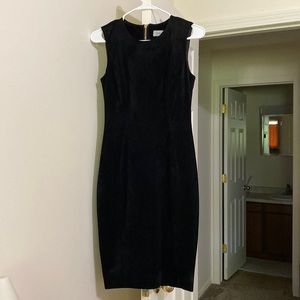 Black Suede Calvin Klein Dress